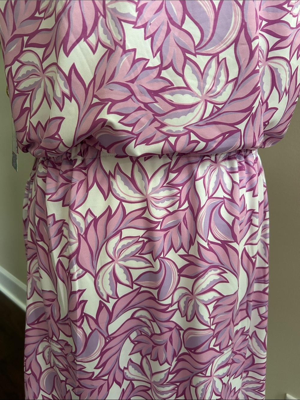 Stella Parker Sport Sleeveless Lilac/Pink Floral Polo Dress. NWT. Size M - Picture 6 of 11